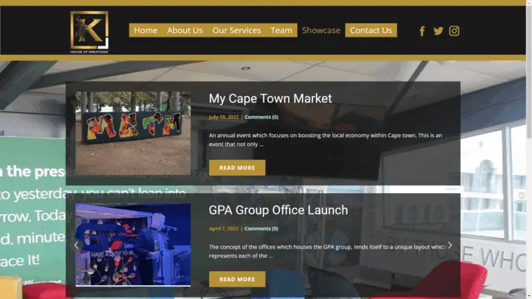 Kreationz Website - 1