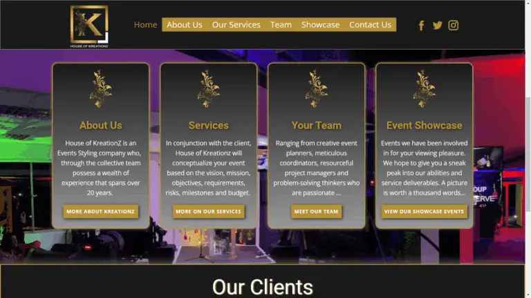 Kreationz Website - 3