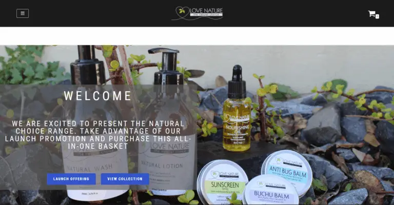 Love Nature - Launched 2021 - sole DevOps - Due to Covid company closed - eCommerce